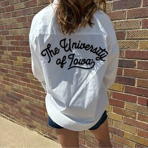 Gameday Social University of Iowa Ripley Rope Luxe Button Down Long Sleeve